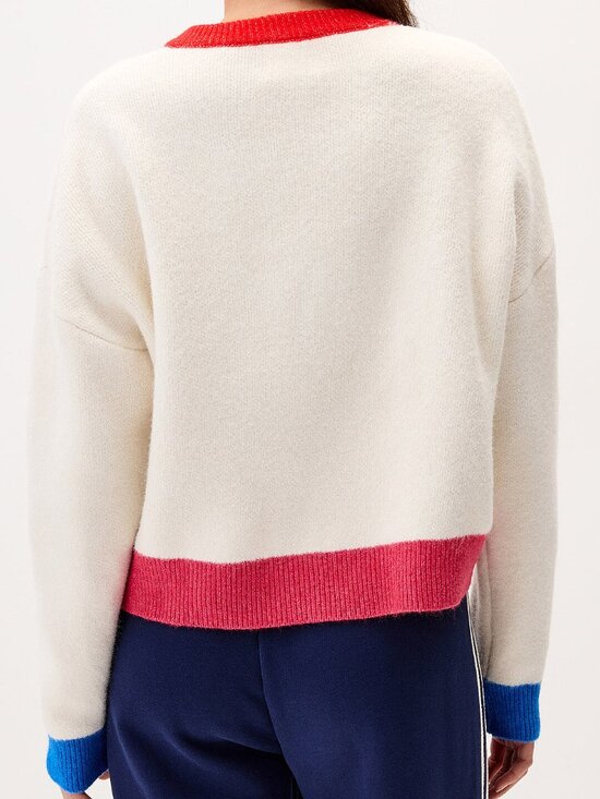 Colour Block Button Cardigan - Picture 2 of 3